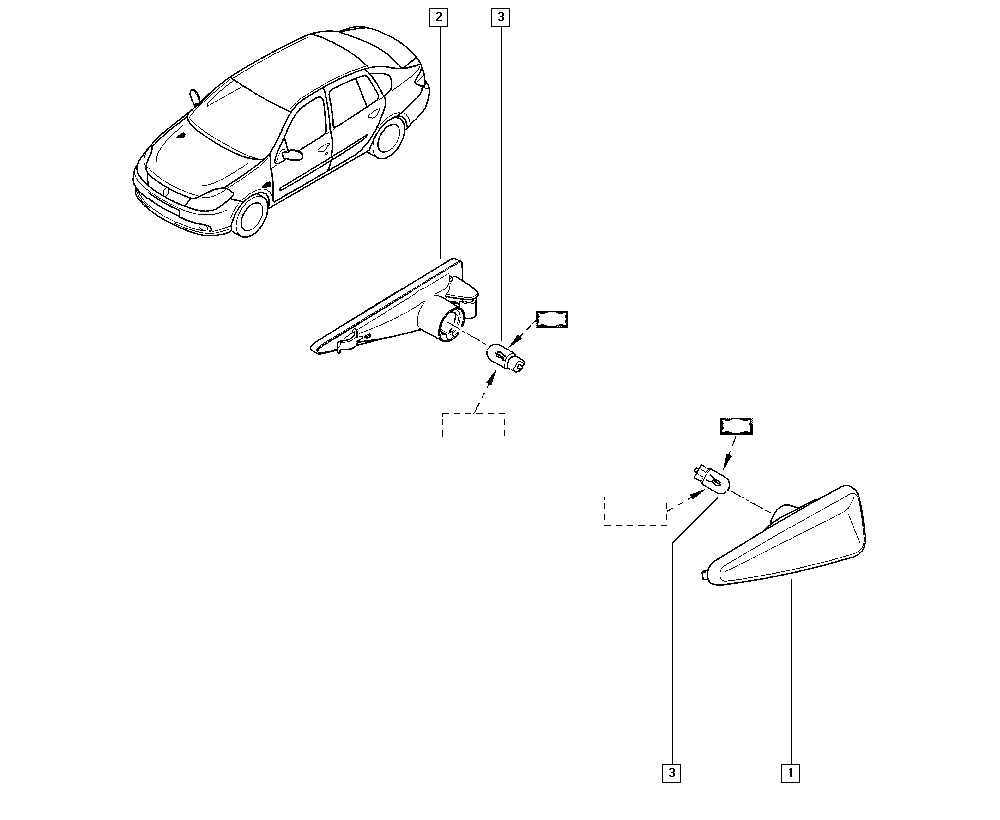 RENAULT 8200602765 - Lateral side lights onlydrive.pro