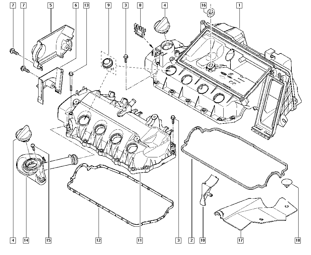 RENAULT 77 01 059 314 - Tarpiklis, svirties dangtis onlydrive.pro