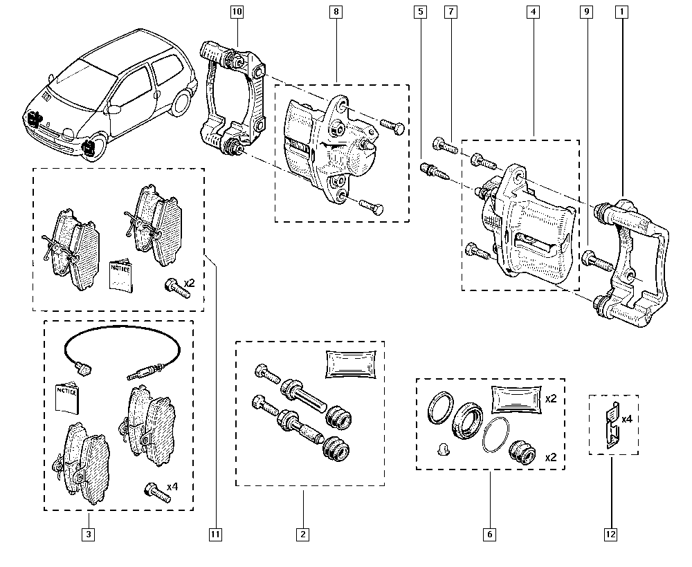 RENAULT 7701209639 - Brake Pad Set, disc brake onlydrive.pro