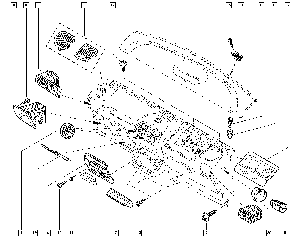 RENAULT 7700 425 032 - Vikšro valdymo svirtis onlydrive.pro