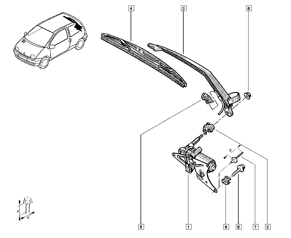 RENAULT 77 11 130 029 - Klaasipuhastaja kumm onlydrive.pro