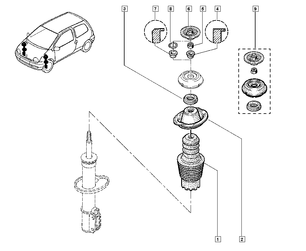 RENAULT 7700819237 - Dust Cover Kit, shock absorber onlydrive.pro