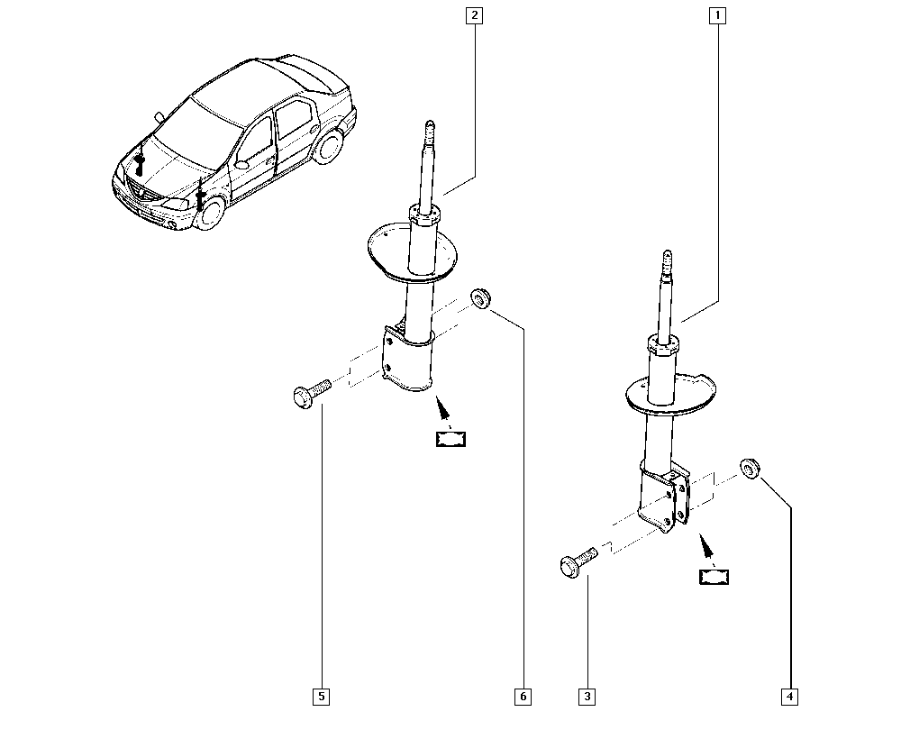 RENAULT 54 30 223 44R - Iskunvaimennin onlydrive.pro