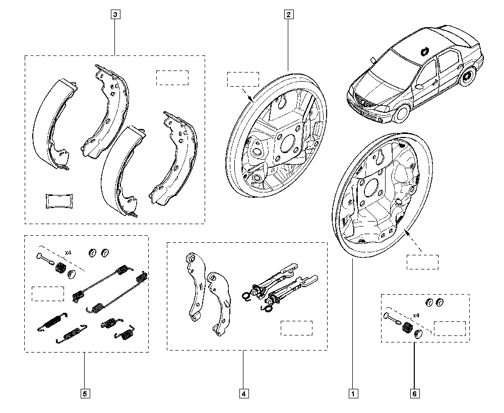 RENAULT 60 01 551 409 - Brake Shoe Set onlydrive.pro