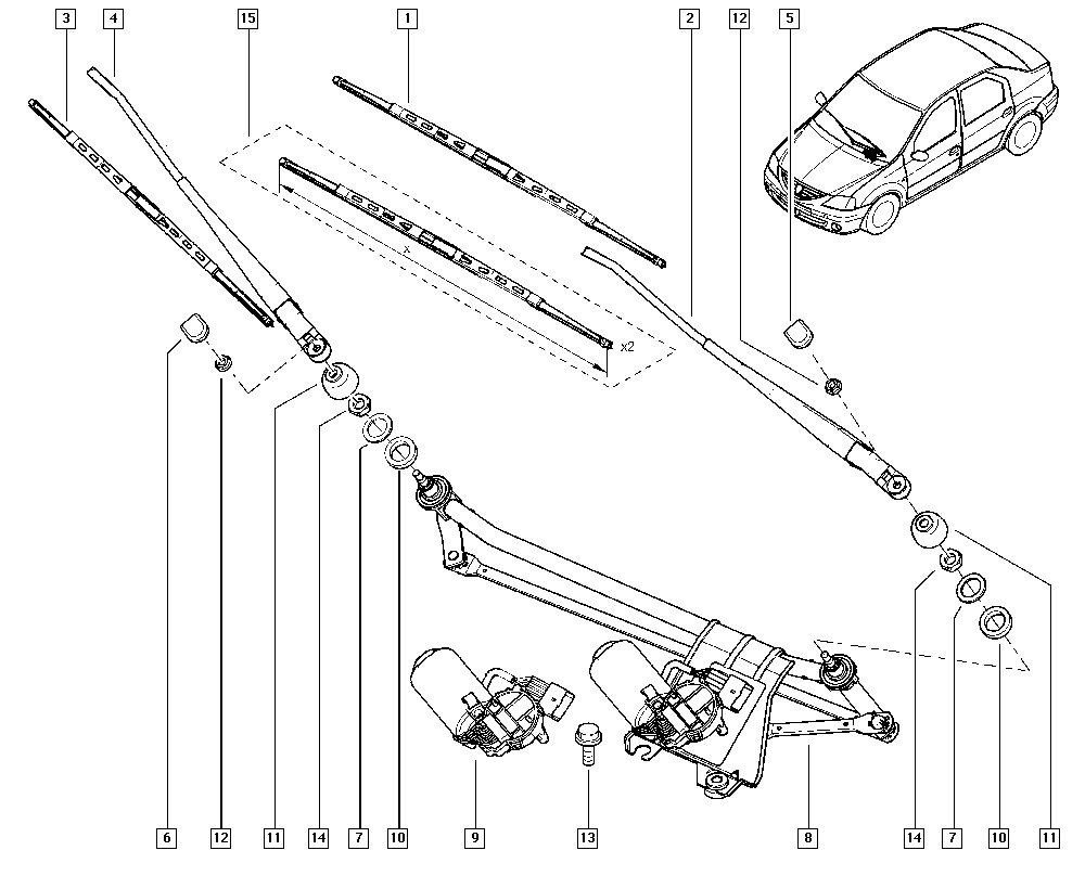 NISSAN 288907150R - Wipers onlydrive.pro