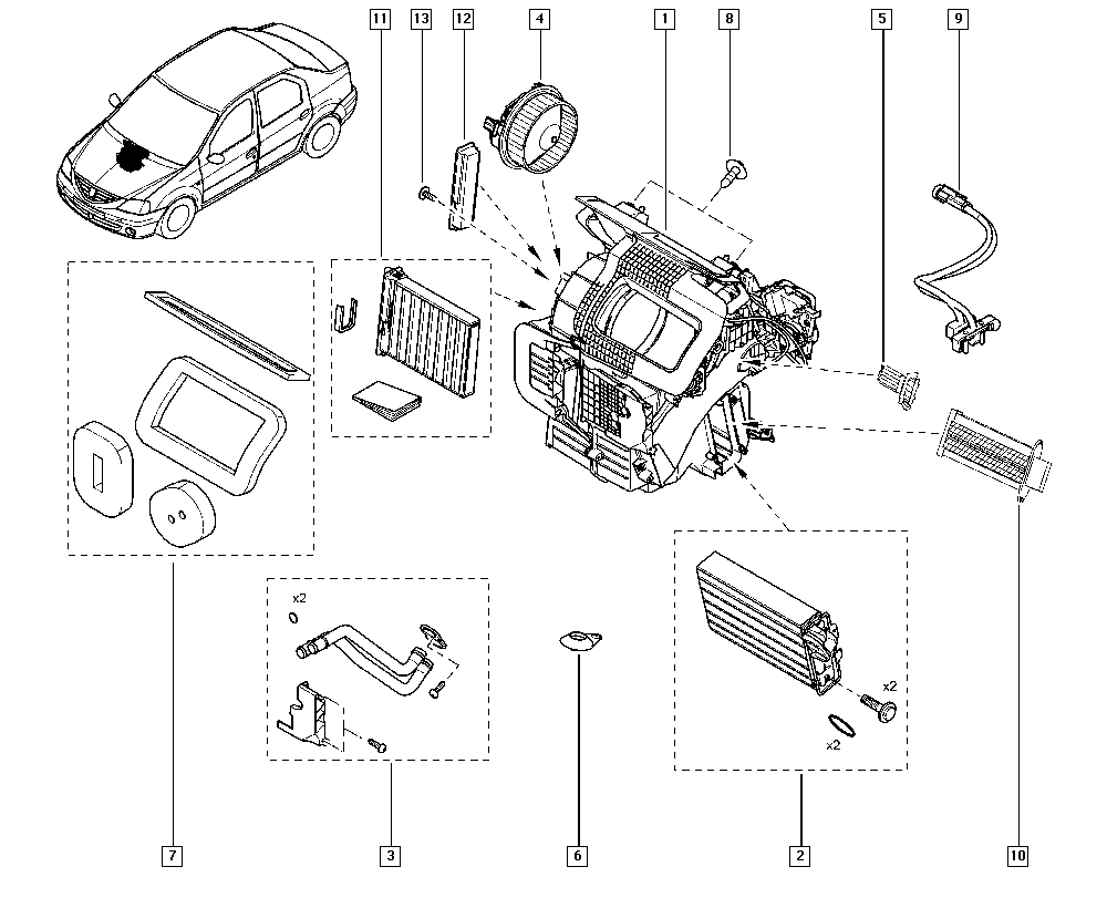 RENAULT 60 01 547 691 - Vidaus pūtiklis onlydrive.pro