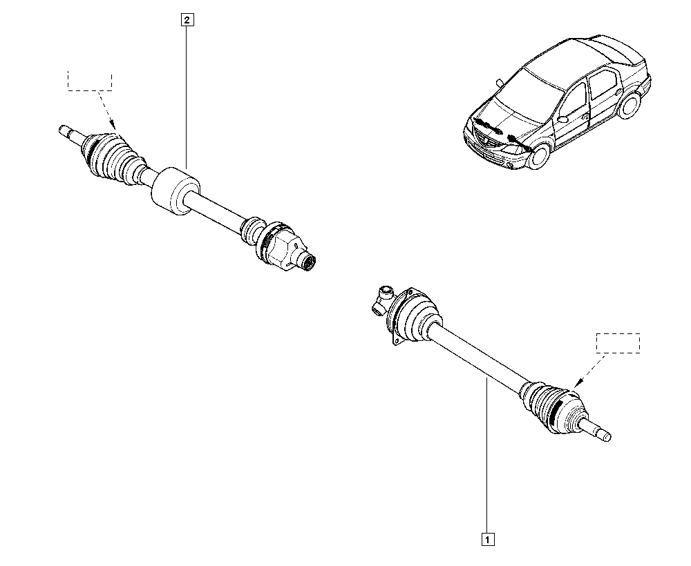 RENAULT 391010167R - Drive Shaft onlydrive.pro