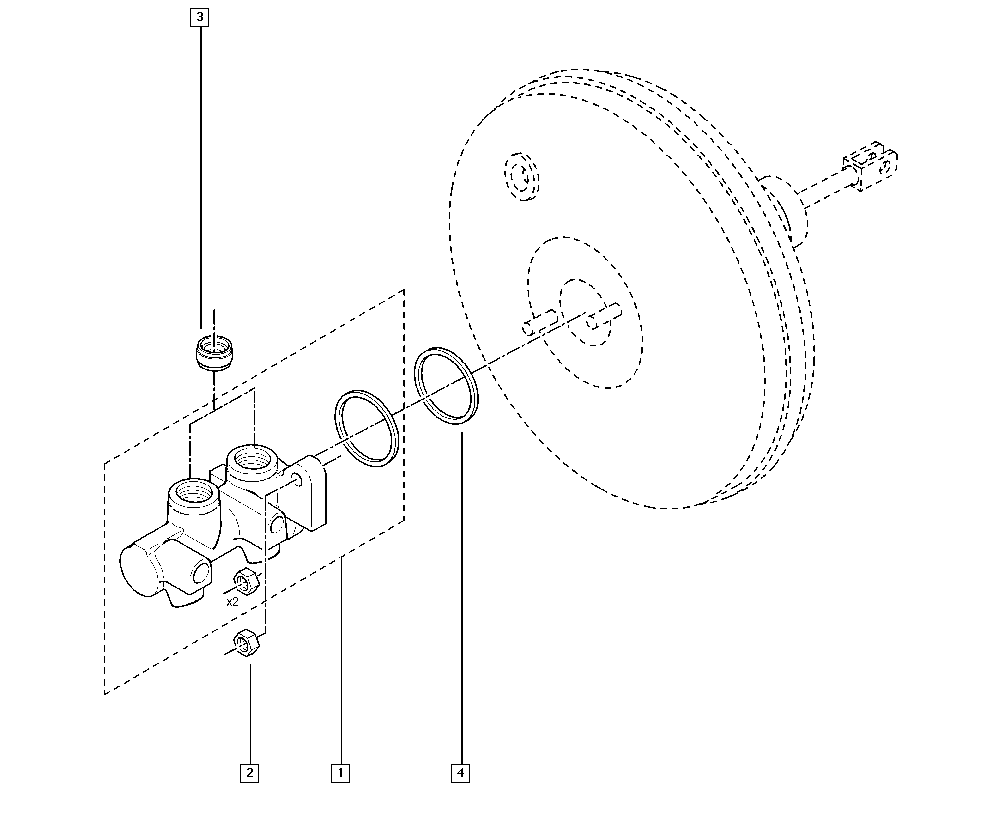 RENAULT 60 01 551 313 - Brake master cylinder onlydrive.pro