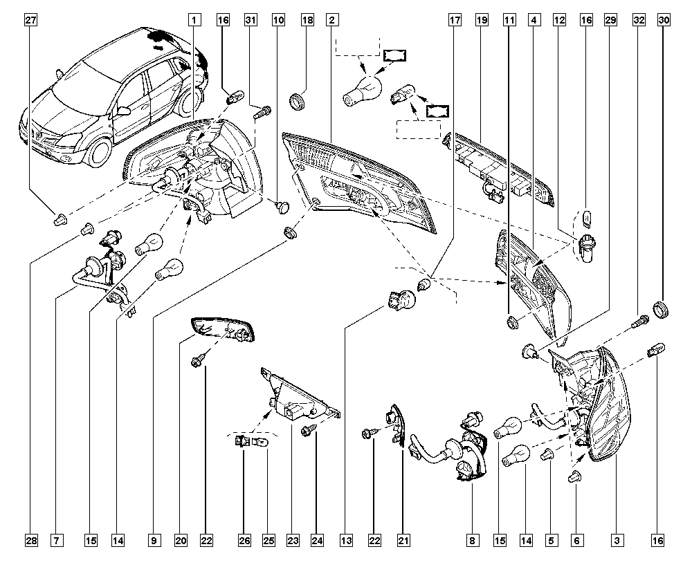 RENAULT 7701071399 - Hõõgpirn, Suunatuli onlydrive.pro