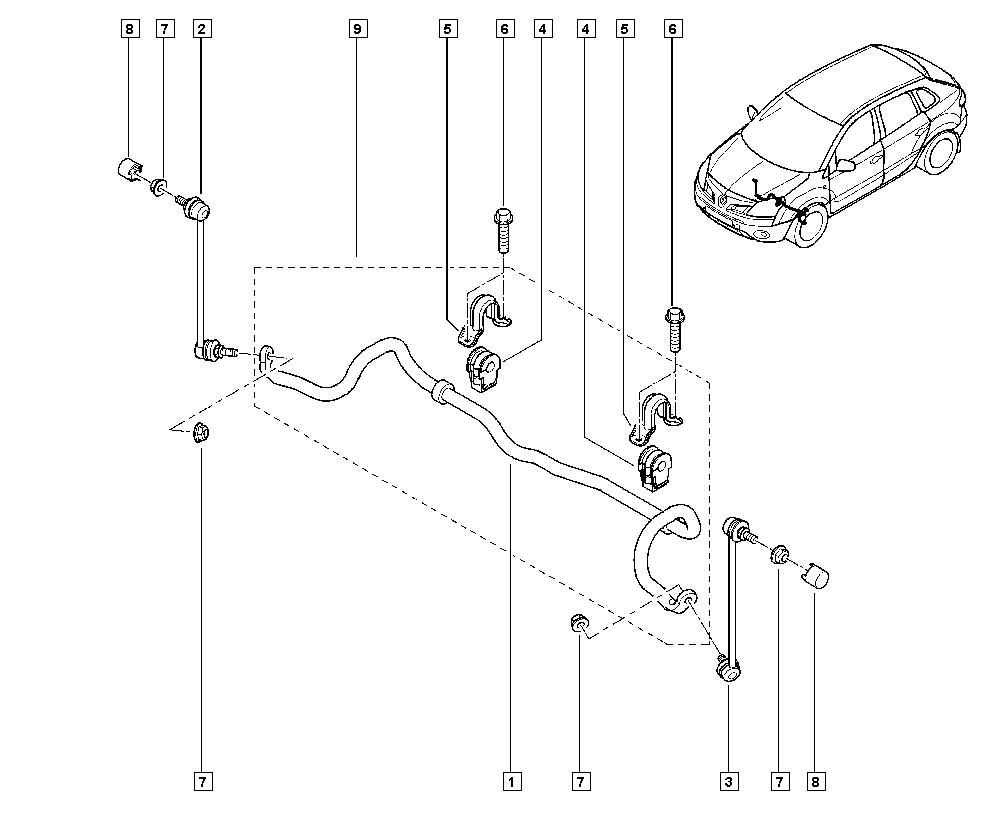 NISSAN 54618-4CB0A - Tanko, kallistuksenvaimennin onlydrive.pro