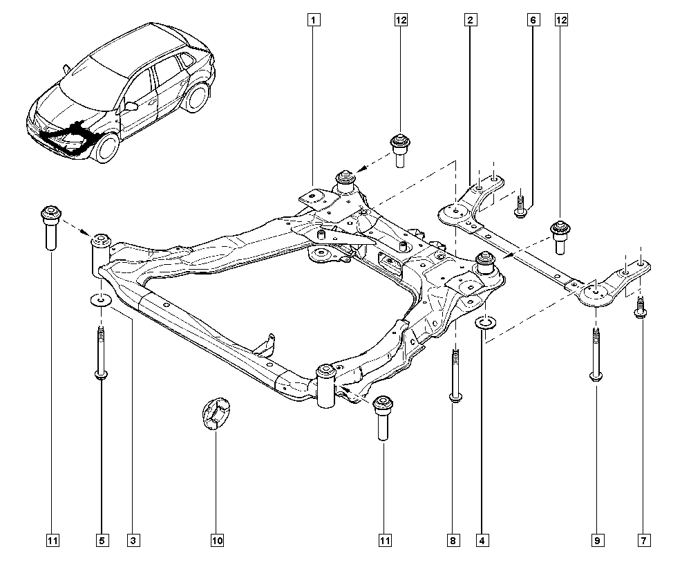 NISSAN 54400-JY20A - Bush of Control / Trailing Arm onlydrive.pro