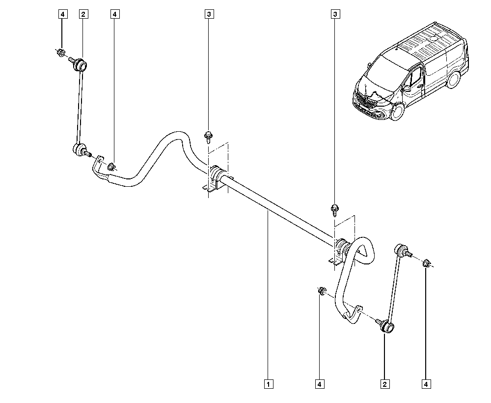 Opel 546181944R - Šarnyro stabilizatorius onlydrive.pro