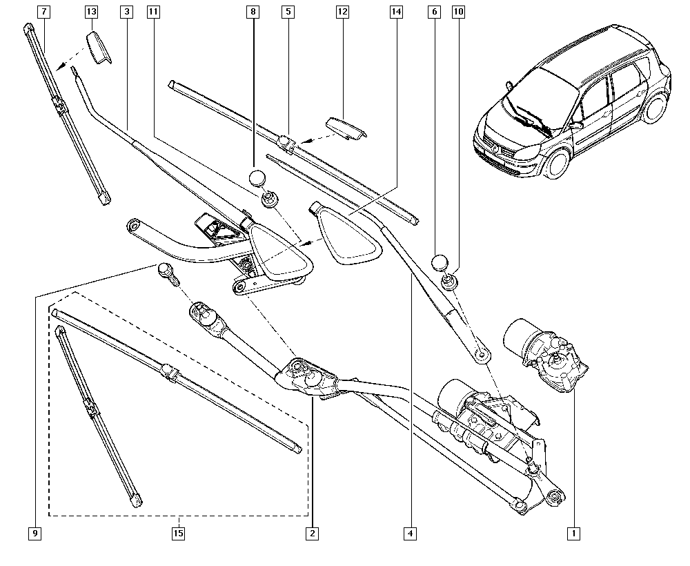 RENAULT 7711421439 - Wipers onlydrive.pro