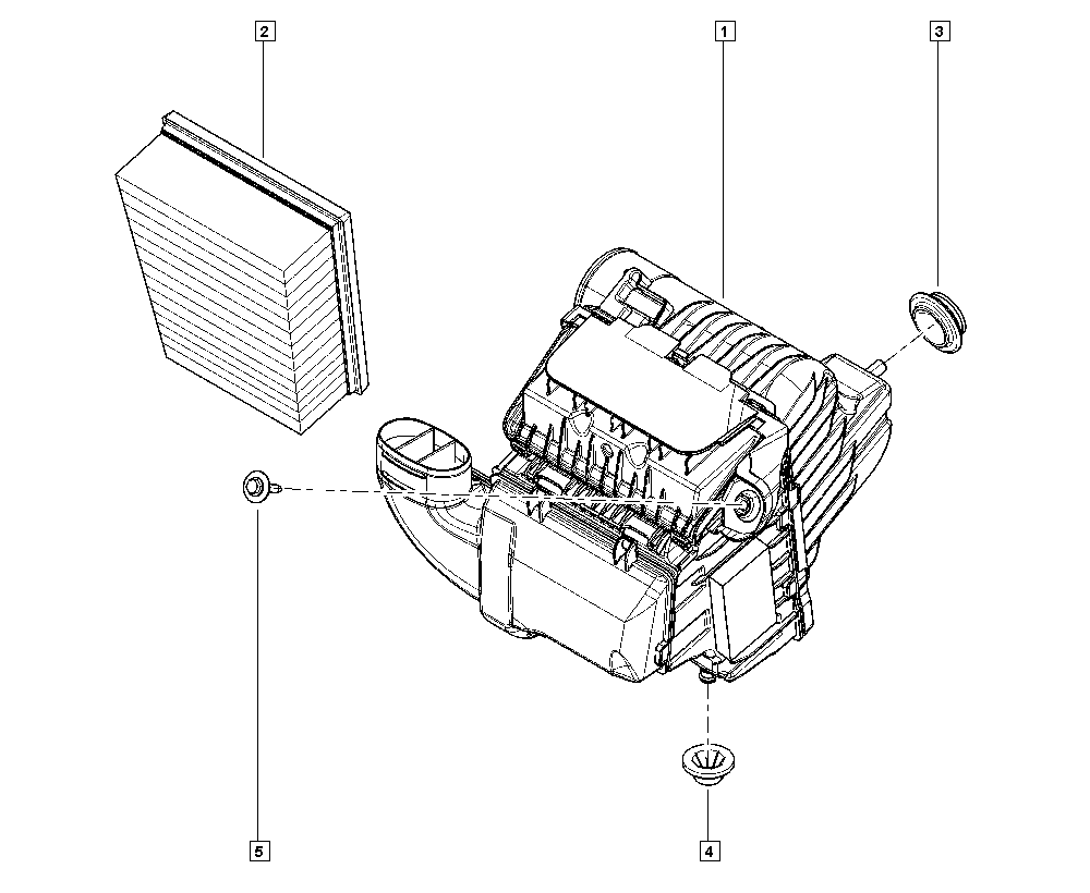 RENAULT 16 50 064 27R - Air filter onlydrive.pro