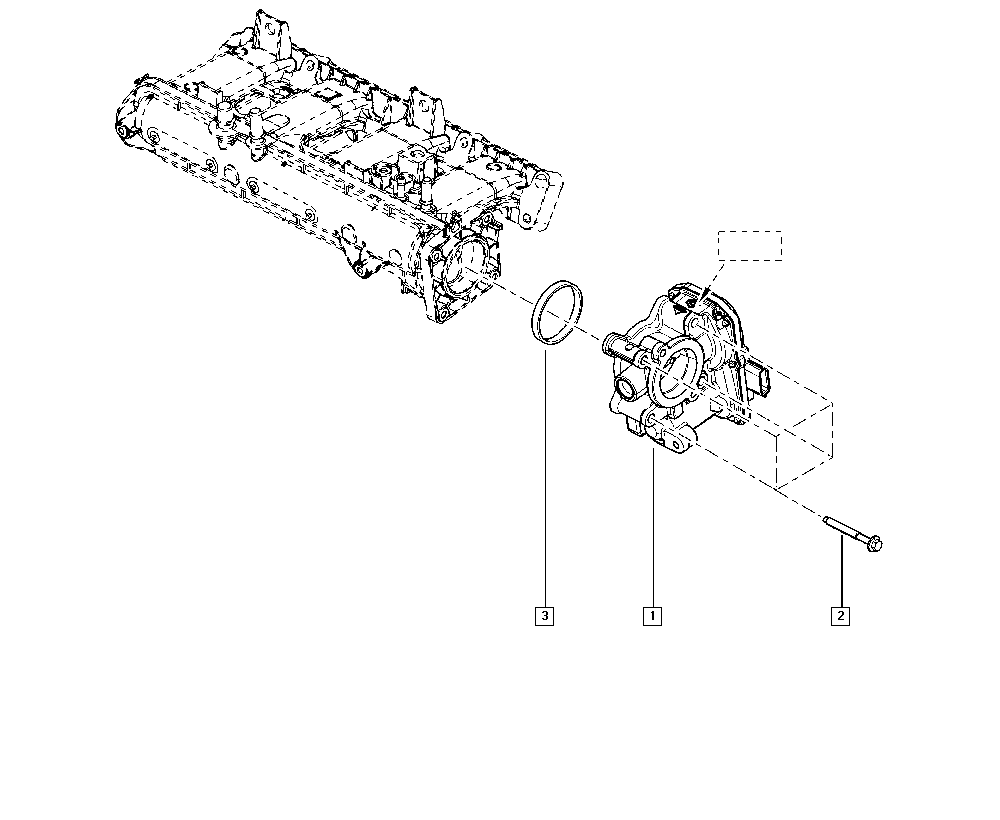 RENAULT 16 17 500 01R - Gasket, intake manifold housing onlydrive.pro