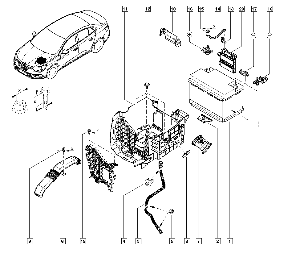 RENAULT 7711575175 - Startera akumulatoru baterija onlydrive.pro