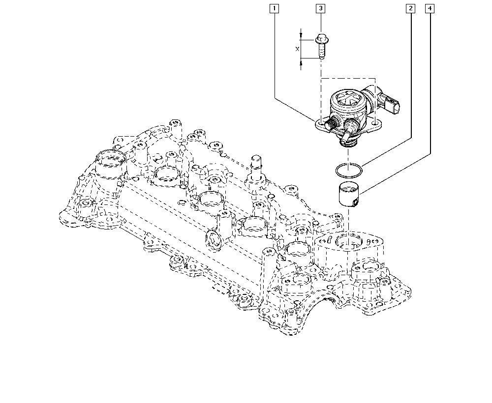 RENAULT 16 78 133 70R - Gasket, fuel pump onlydrive.pro