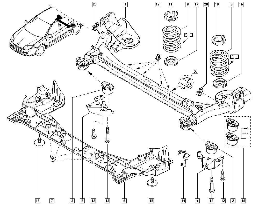 RENAULT 550446624R* - Valdymo svirties / išilginių svirčių įvorė onlydrive.pro