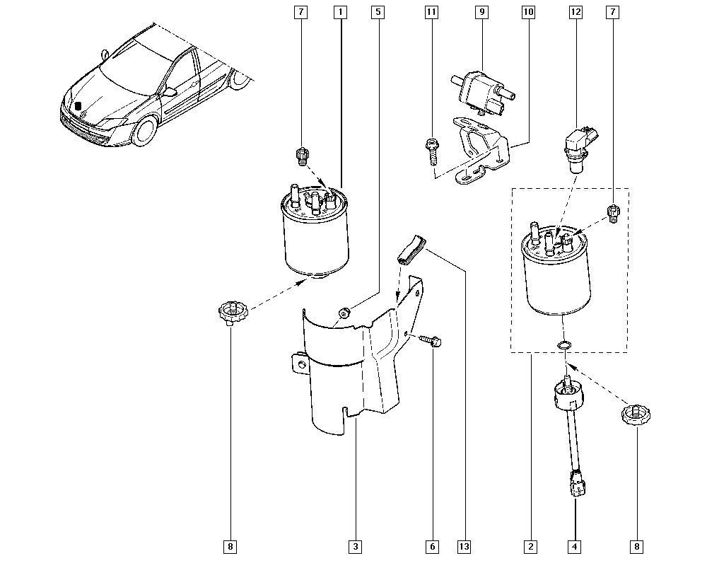 RENAULT 77 01 478 277 - Fuel filter onlydrive.pro