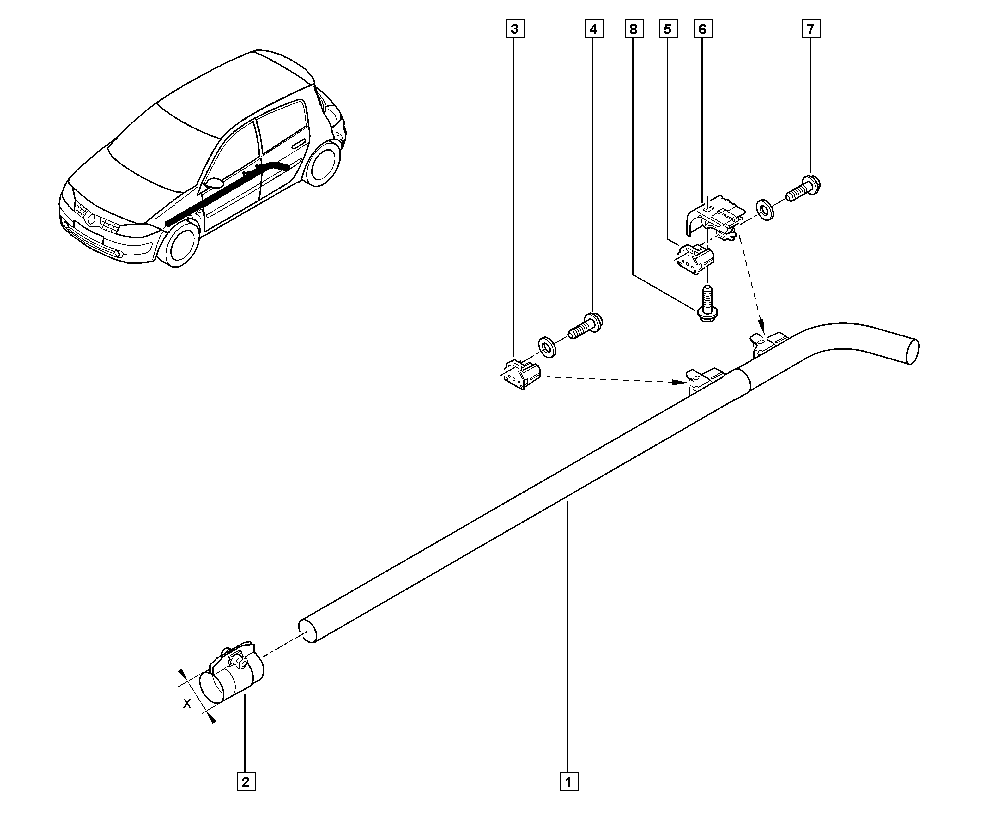 RENAULT 82 00 105 505 - Laakerin holkki, vakaaja onlydrive.pro