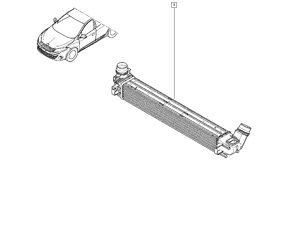 RENAULT 144963639R - Intercooler, charger onlydrive.pro