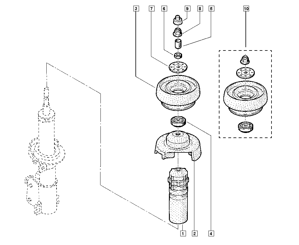 RENAULT 8200904006 - Top Strut Mounting onlydrive.pro