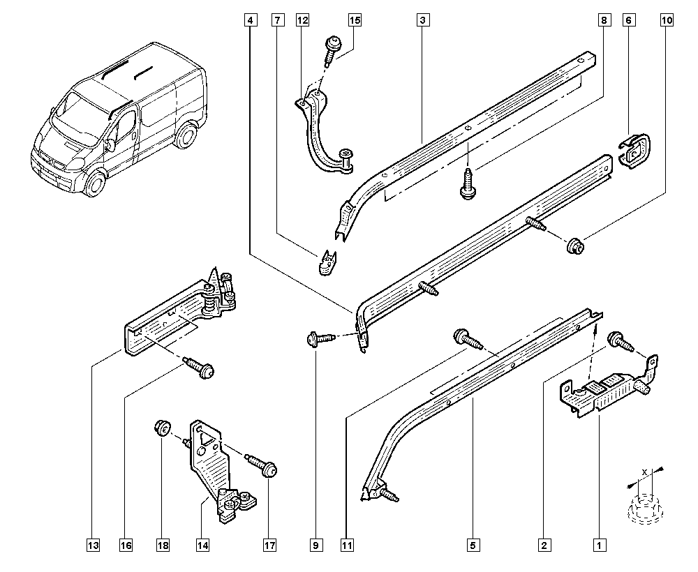 RENAULT 7700 312 372 - Roller Guide, sliding door onlydrive.pro