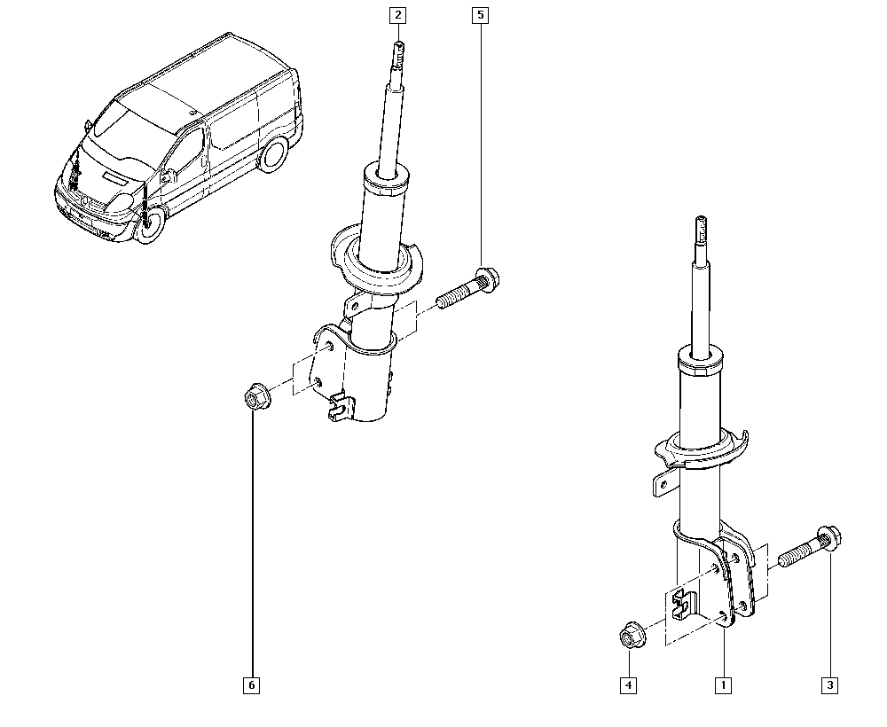 RENAULT 82 00 728 279 - Shock absorber onlydrive.pro