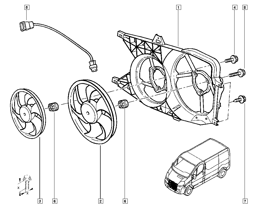 NISSAN 7701069897 - Ventiliatorius, radiatoriaus onlydrive.pro