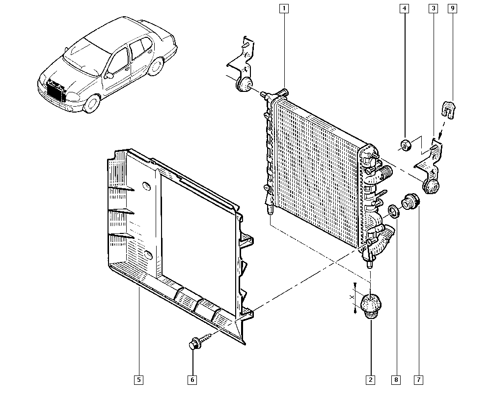 NISSAN 7700838134 - Radiators, Motora dzesēšanas sistēma onlydrive.pro