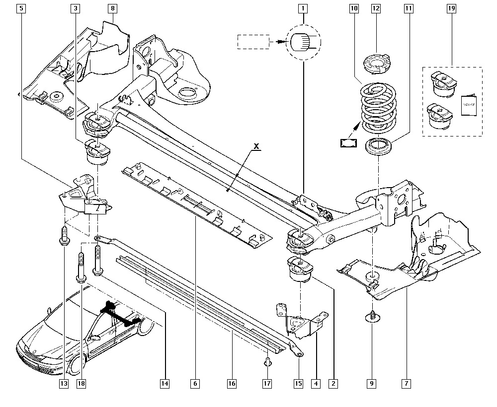 RENAULT 77 01 209 534 - Tukivarren hela onlydrive.pro