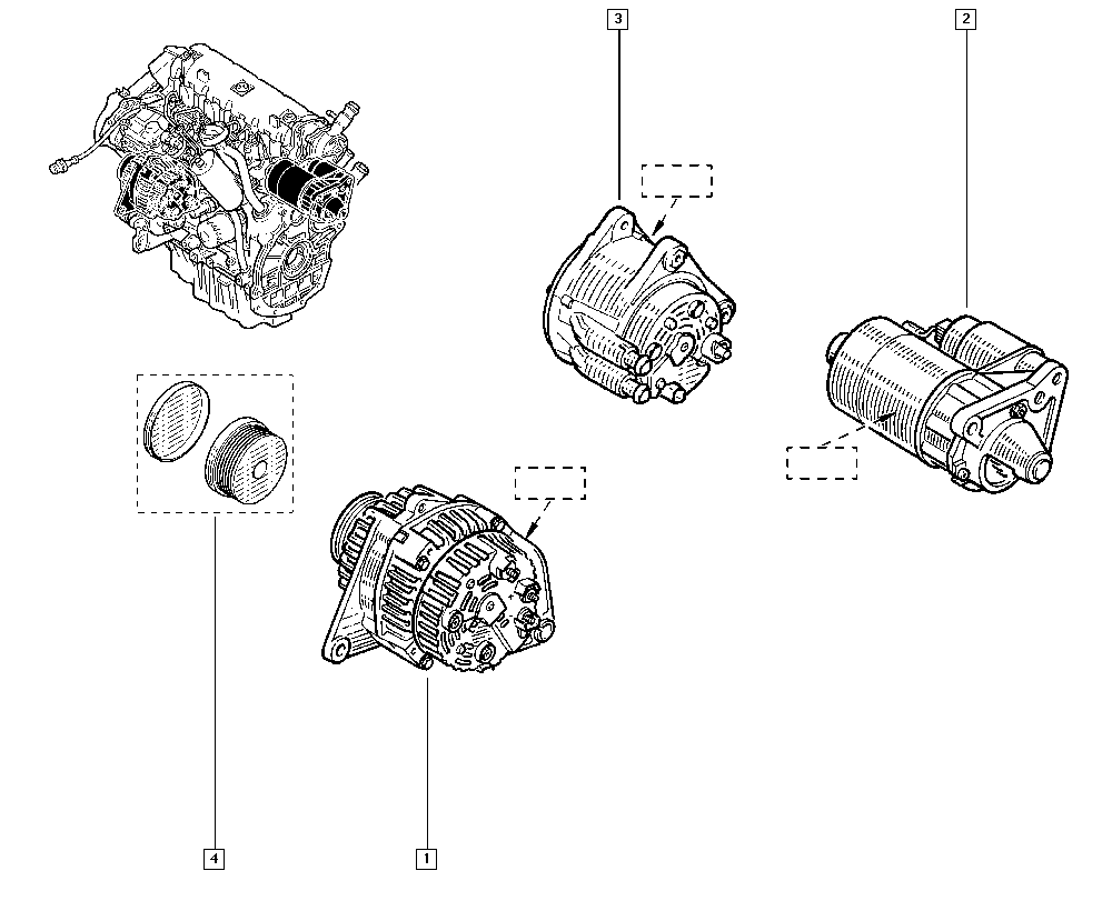 RENAULT 82 00 628 426 - Alternator - starter motor onlydrive.pro