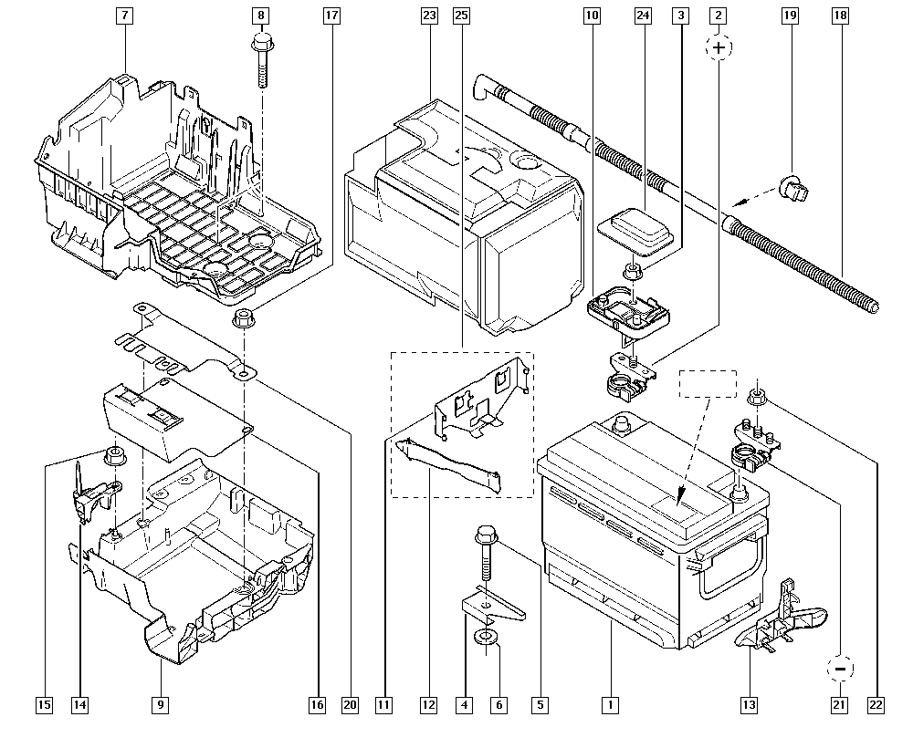 RENAULT 7711230453 - Käynnistysakku onlydrive.pro