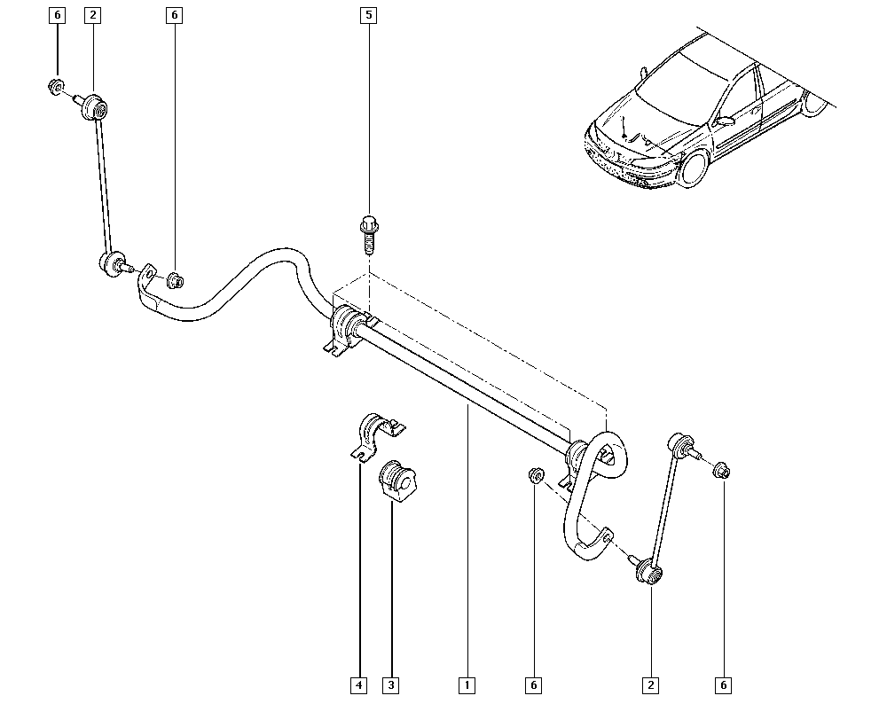 RENAULT 8200455604 - Bukse, Stabilizators onlydrive.pro