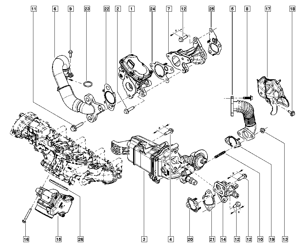 RENAULT 147103921R - Venttiili, pakokaasun kierrätys onlydrive.pro