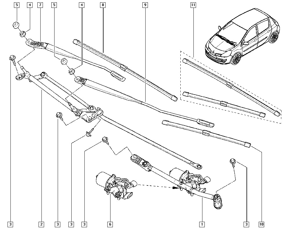 RENAULT 7711421792 - Wipers onlydrive.pro