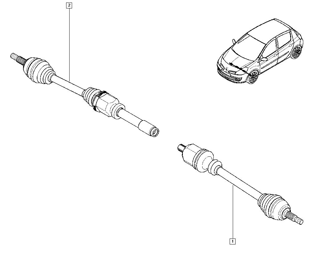 RENAULT 8200696900 - Drive Shaft onlydrive.pro