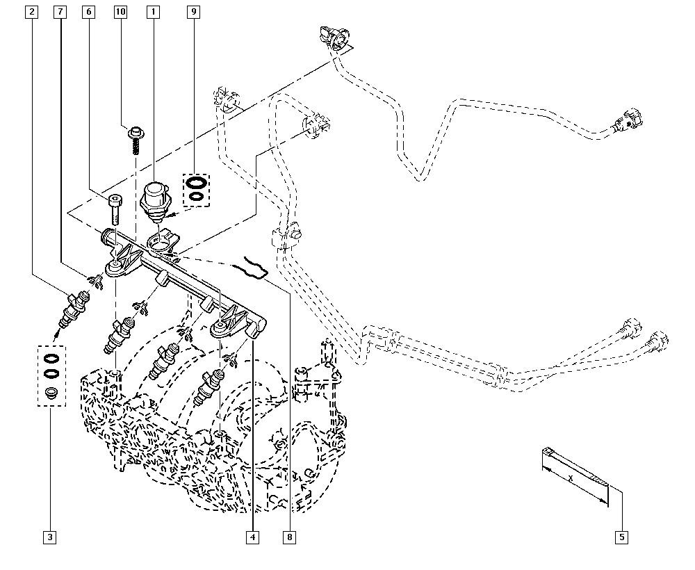 RENAULT 77 01 479 049 - Tiivisterengas, ruiskutusventtiili onlydrive.pro