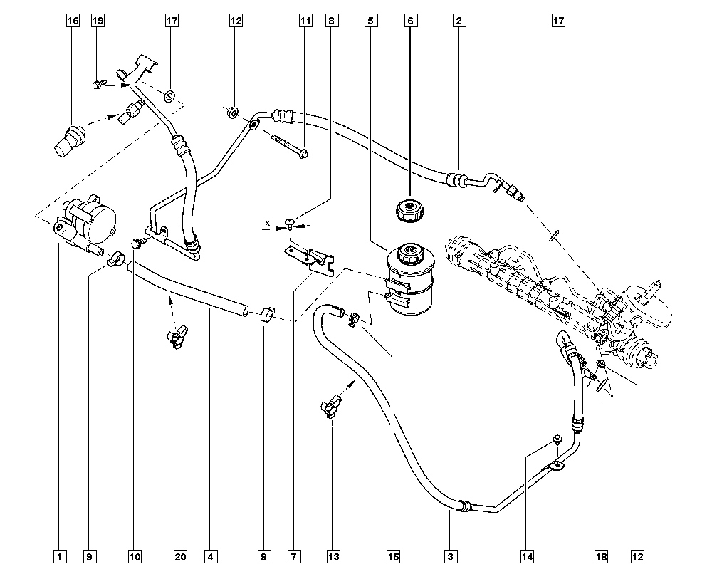 RENAULT 491105514R - Hüdraulikapump,roolimine onlydrive.pro