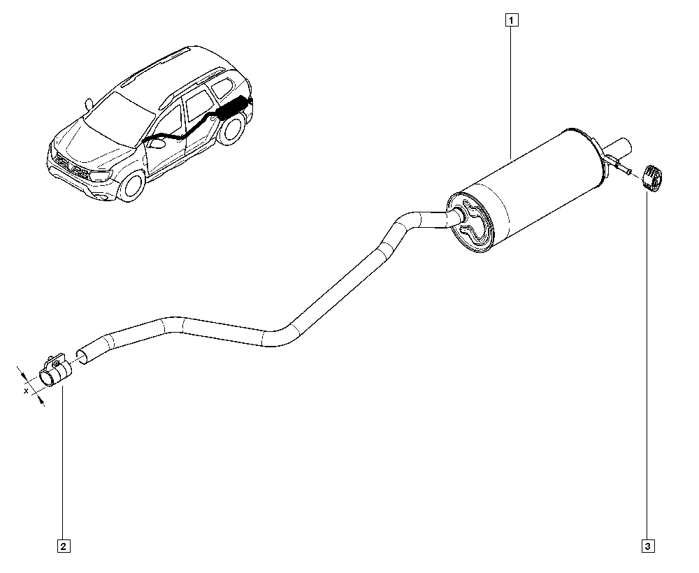 RENAULT 82 00 661 295 - Pipe Connector, exhaust system onlydrive.pro