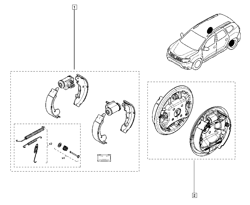 RENAULT 77 01 210 108 - Brake Shoe Set onlydrive.pro