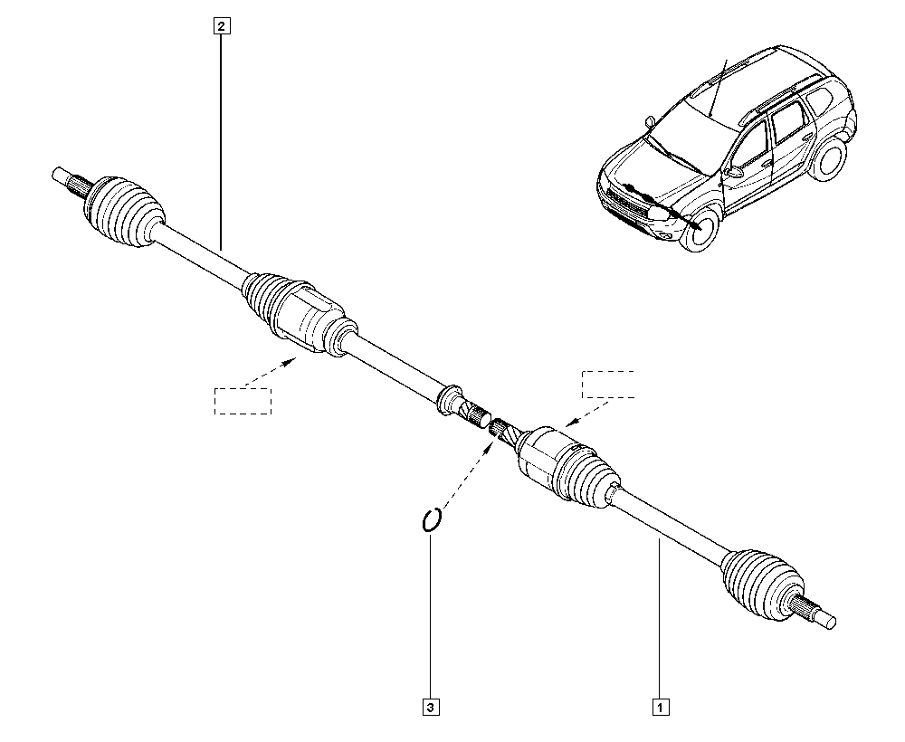 RENAULT 391017275R - Driveshaft onlydrive.pro