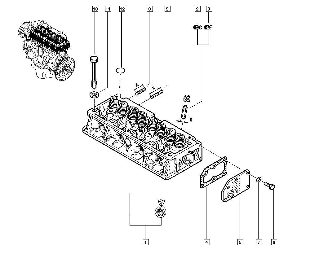 RENAULT 77 00 658 325 - Rõngastihend,klapisäär onlydrive.pro