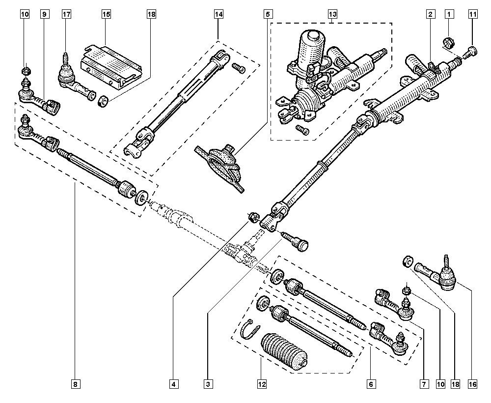 RENAULT 60 00 022 730 - Raidetangon pää onlydrive.pro