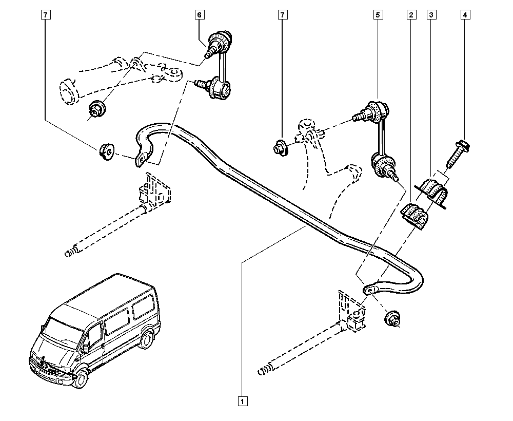 NISSAN 8200713523 - Rod / Strut, stabiliser onlydrive.pro