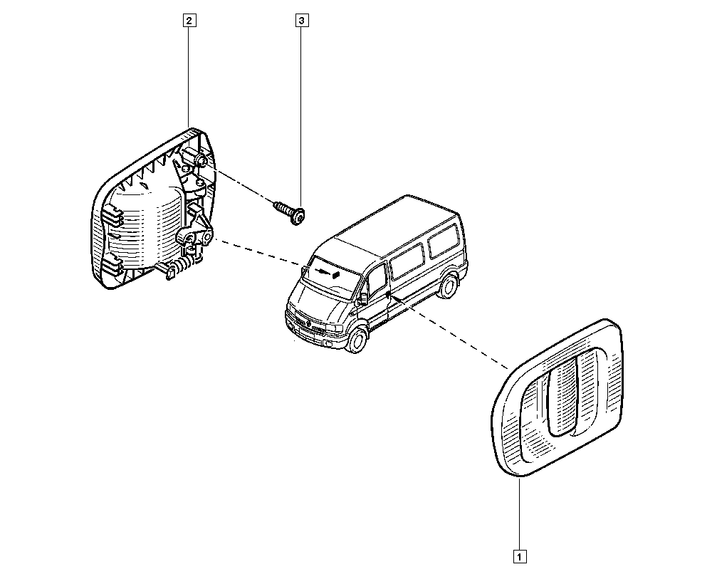 RENAULT 7700 352 488 - Door Handle onlydrive.pro