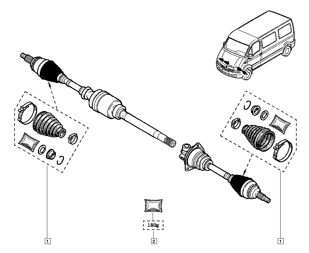 RENAULT 77 01 472 975 - Driveshaft onlydrive.pro