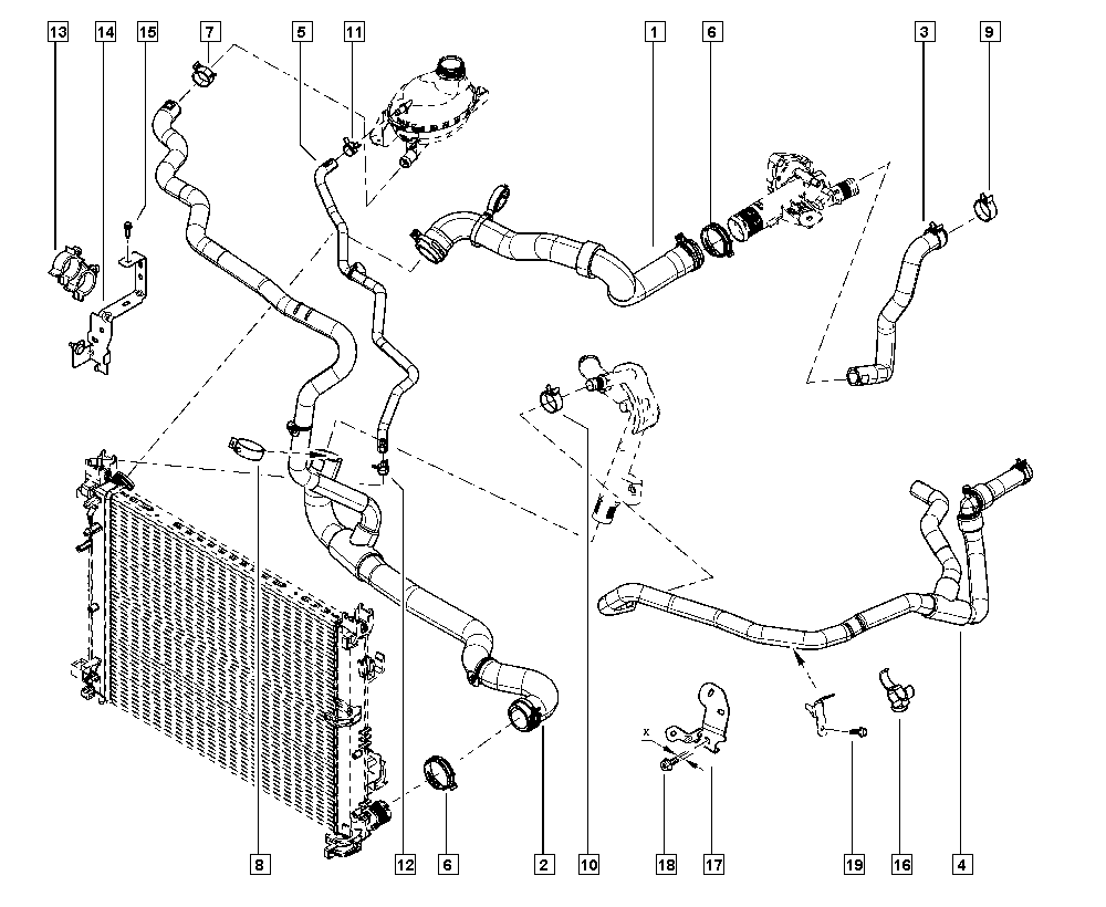 RENAULT 215014391R - Radiator hoses onlydrive.pro
