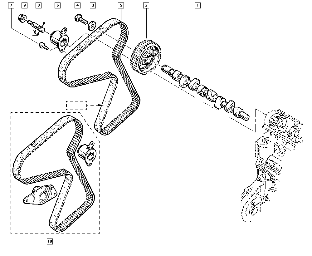 RENAULT 77 01 473 837 - Timing Belt Set onlydrive.pro