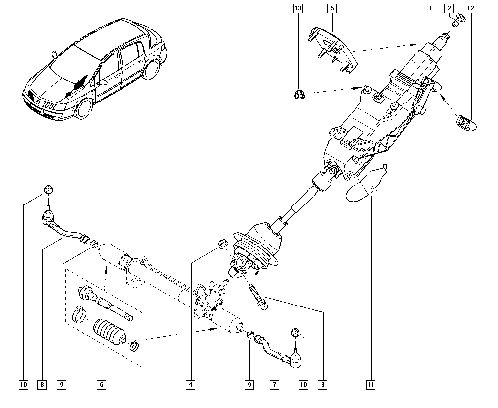 RENAULT 77 01 478 552 - Aksiālais šarnīrs, Stūres šķērsstiepnis onlydrive.pro